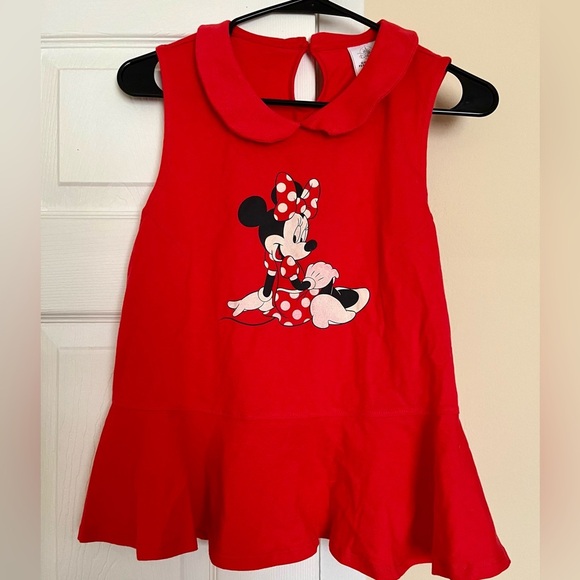 Minnie Mouse Collared Peplum Top - Picture 1 of 10